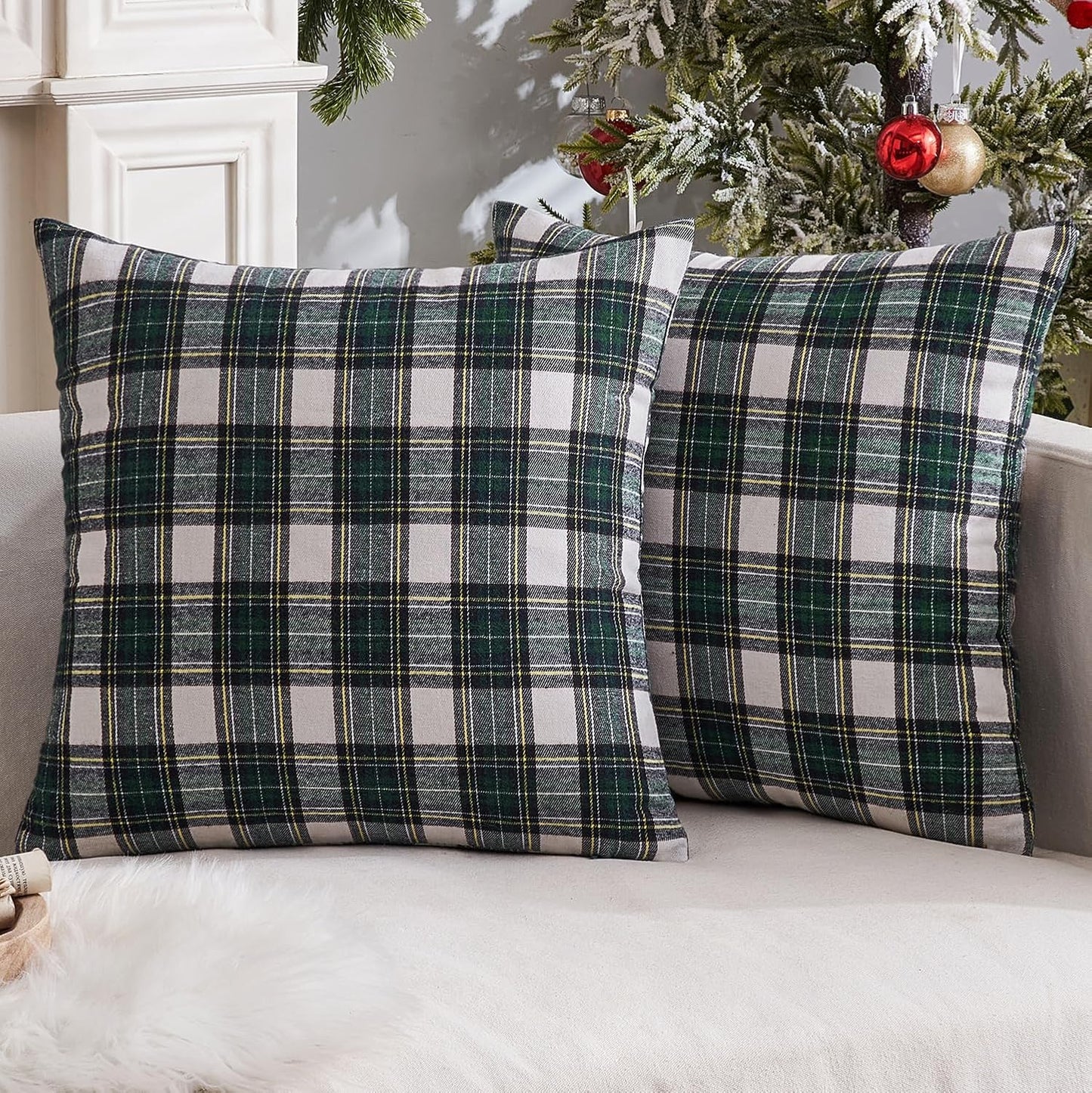 Fall Plaid Pillow Covers