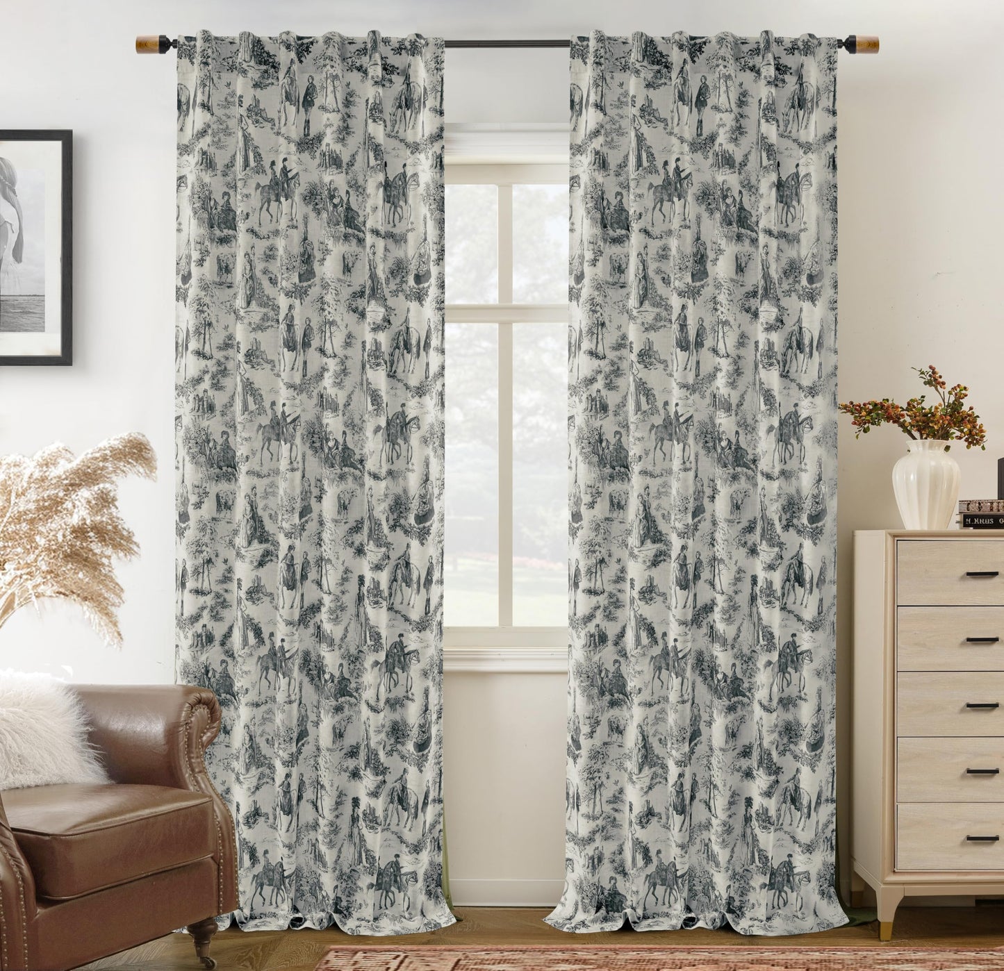 Linen Blackout Valance Window Curtain