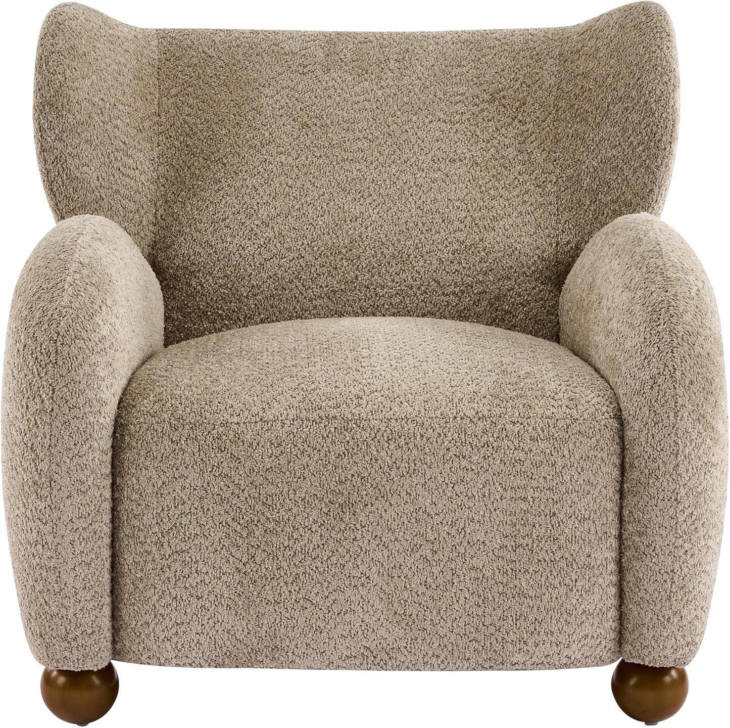 Aiden Boucle Wingback Accent Chair