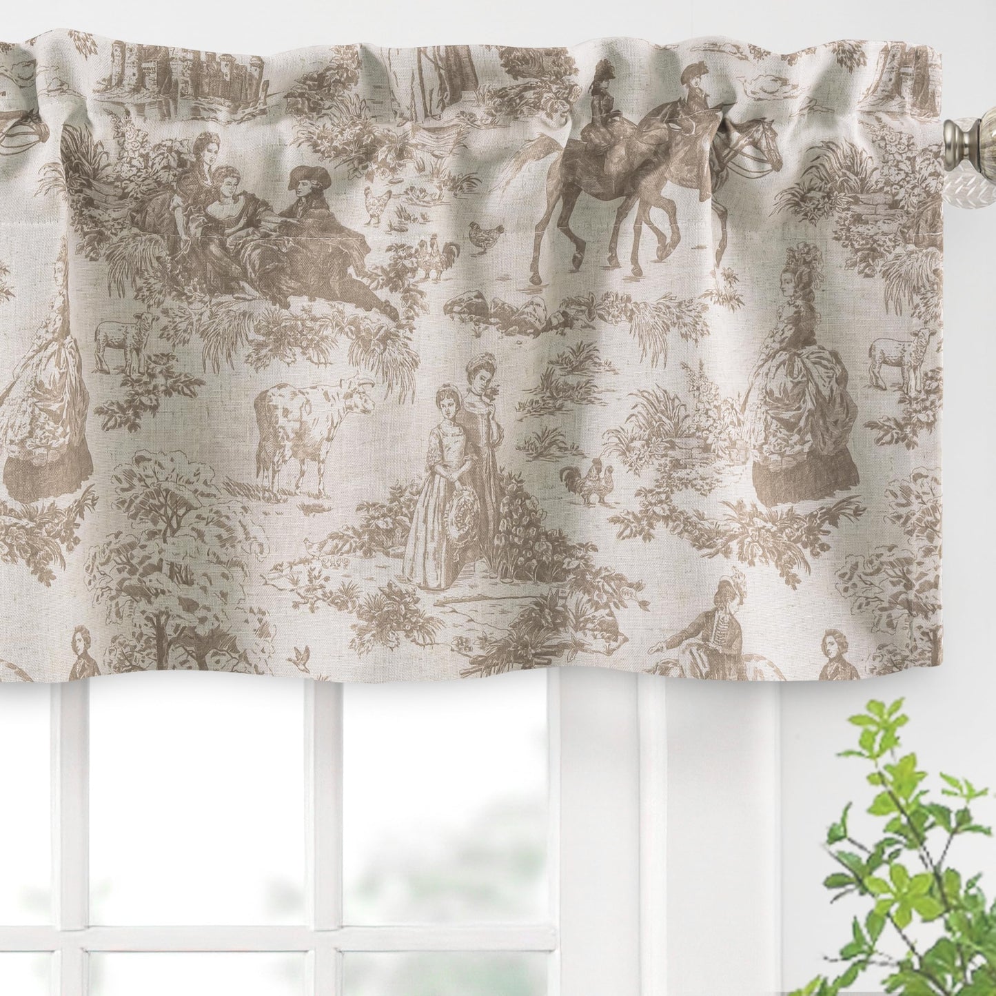 Linen Blackout Valance Window Curtain