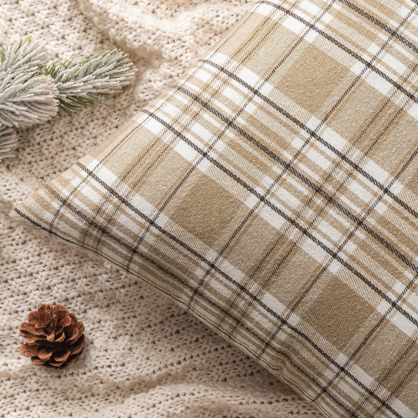 Fall Plaid Pillow Covers