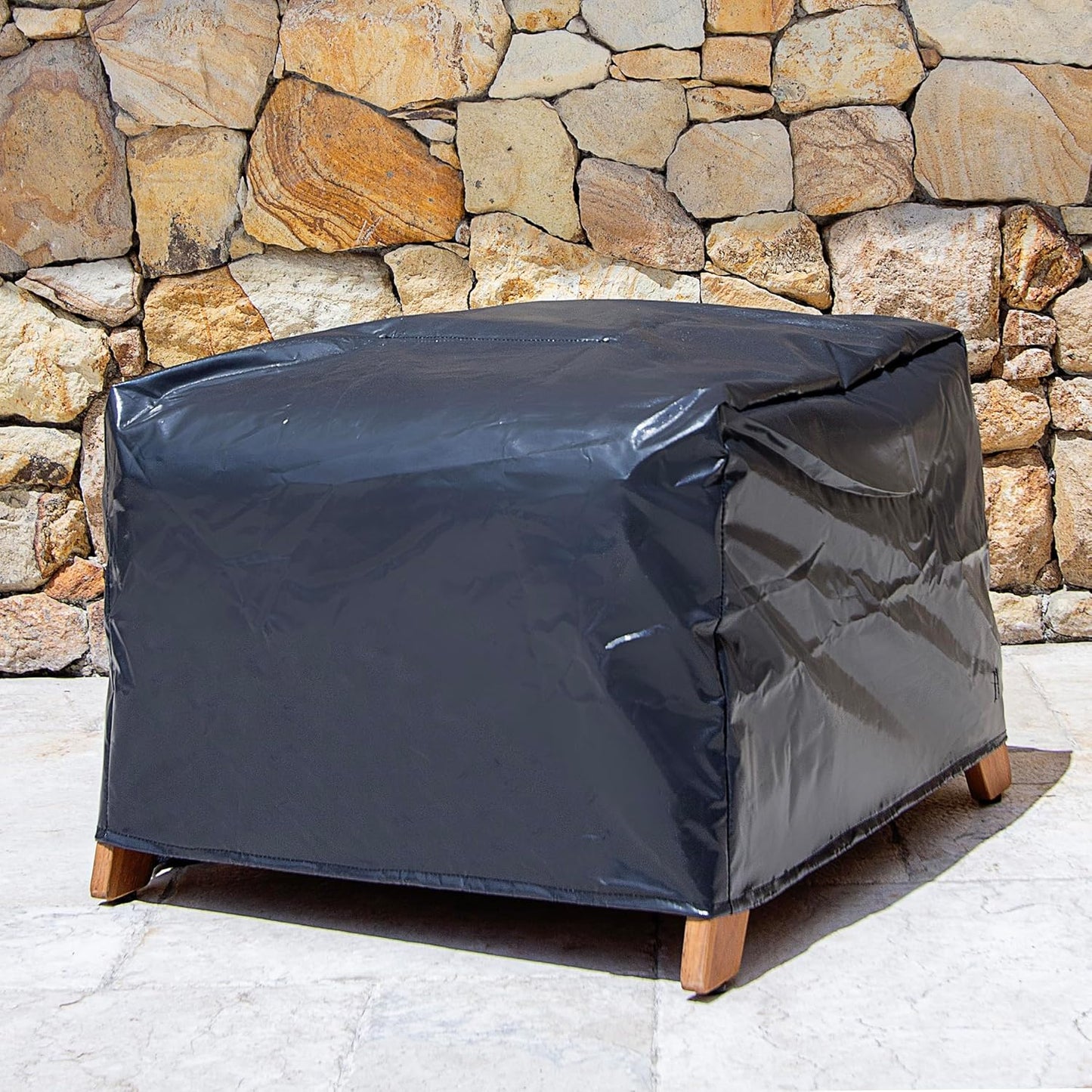 Cambridge Casual Camden Chair with Ottoman, Wicker Accent, Patio Lounge for Porch