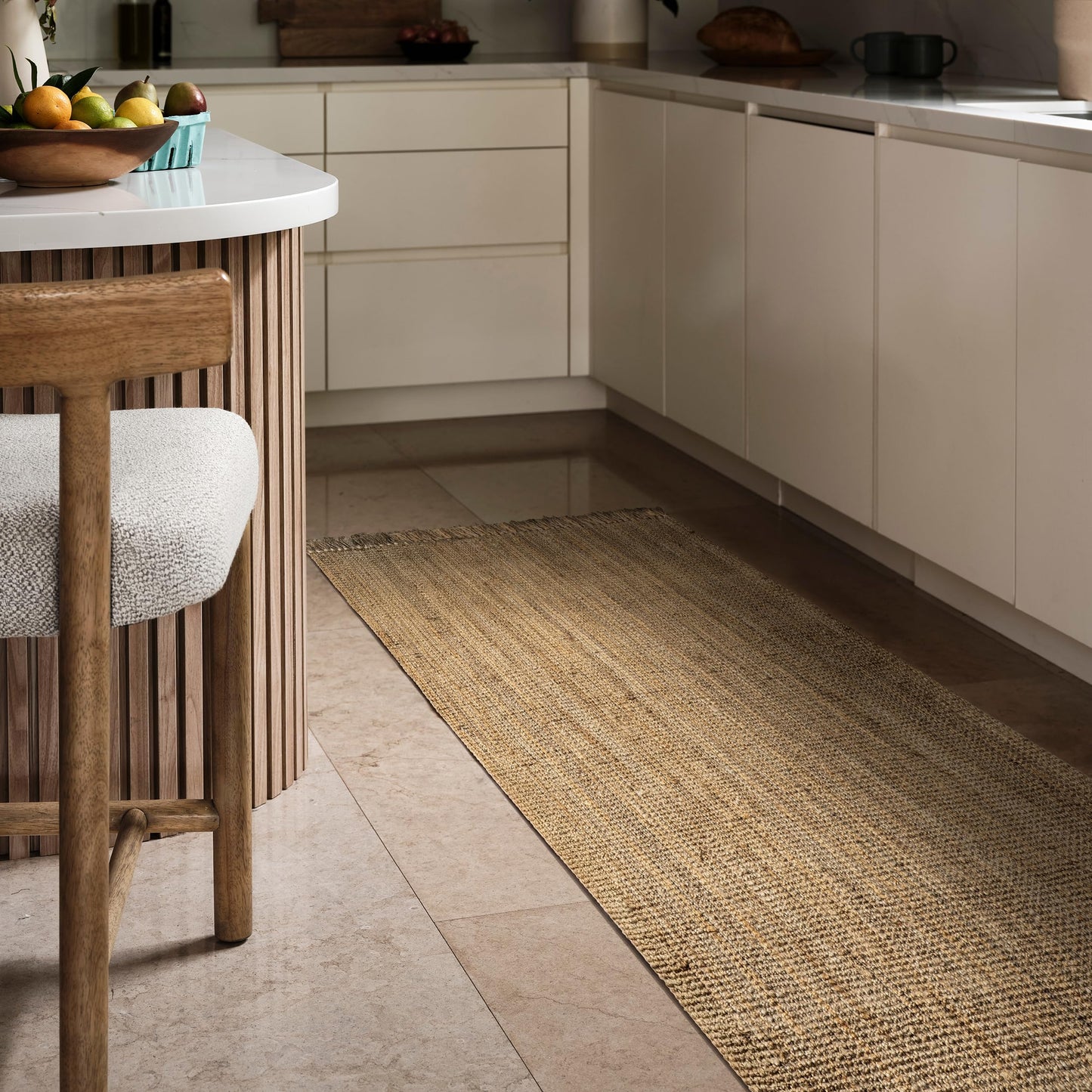 Chocolate Solid Flatweave Area Rug, 5' x 8'