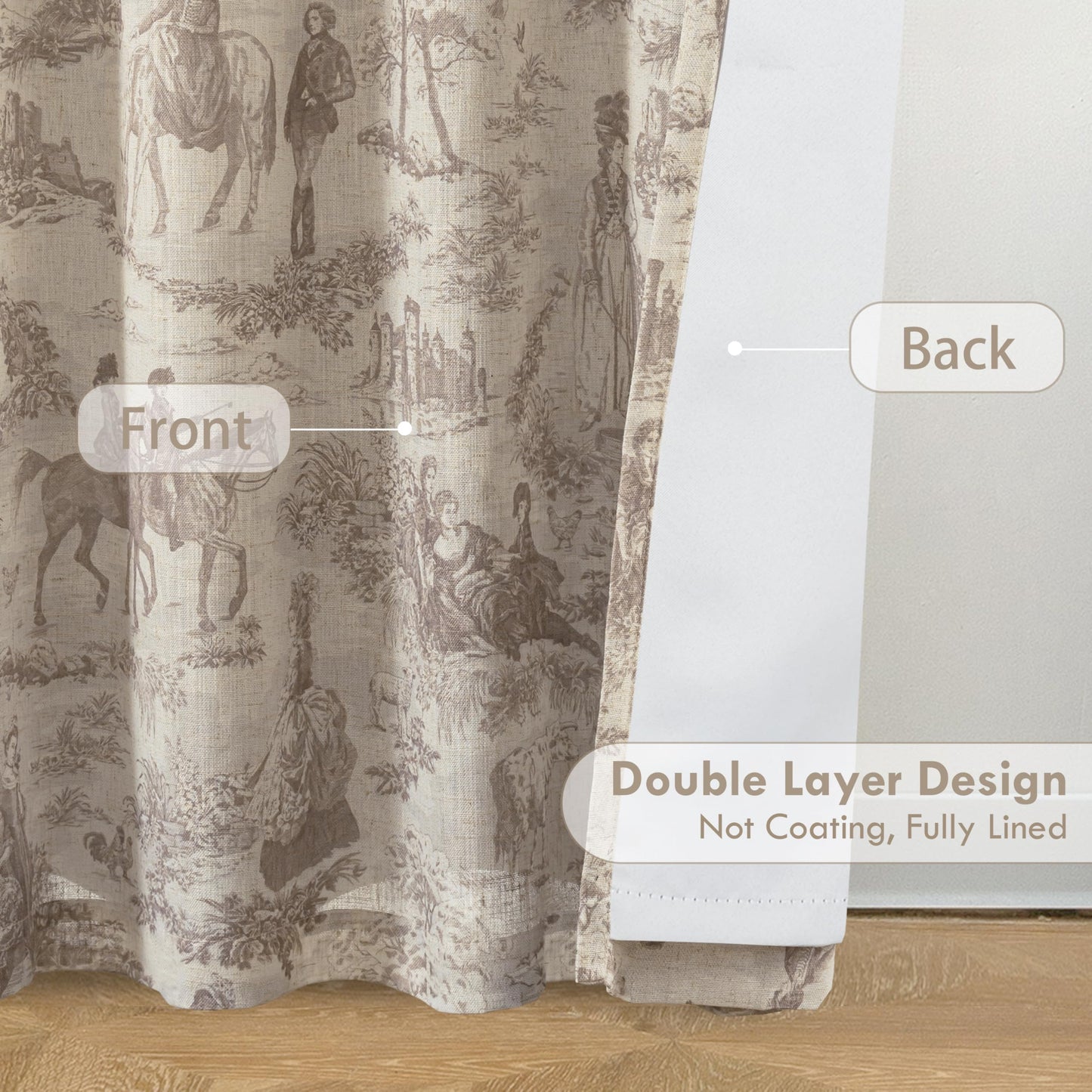 Linen Blackout Valance Window Curtain