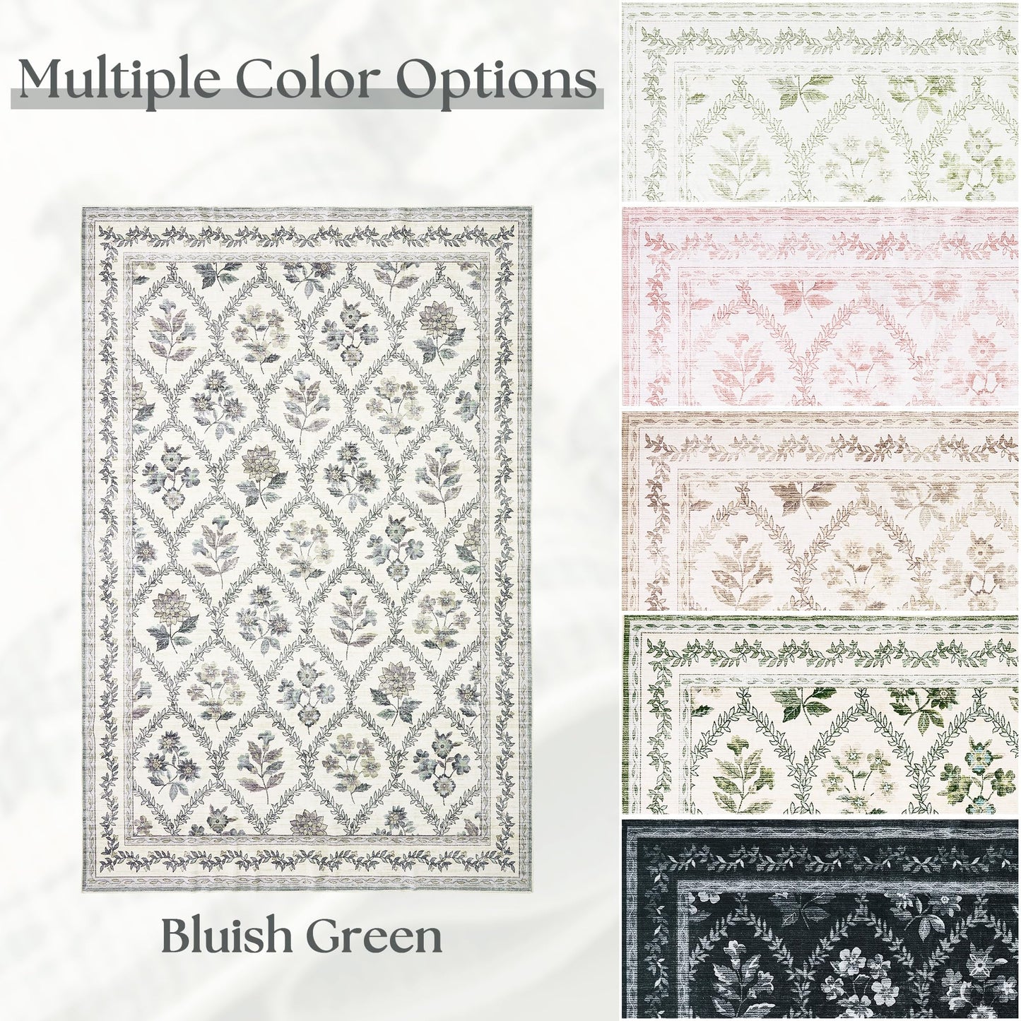 Floral Living Room Rug