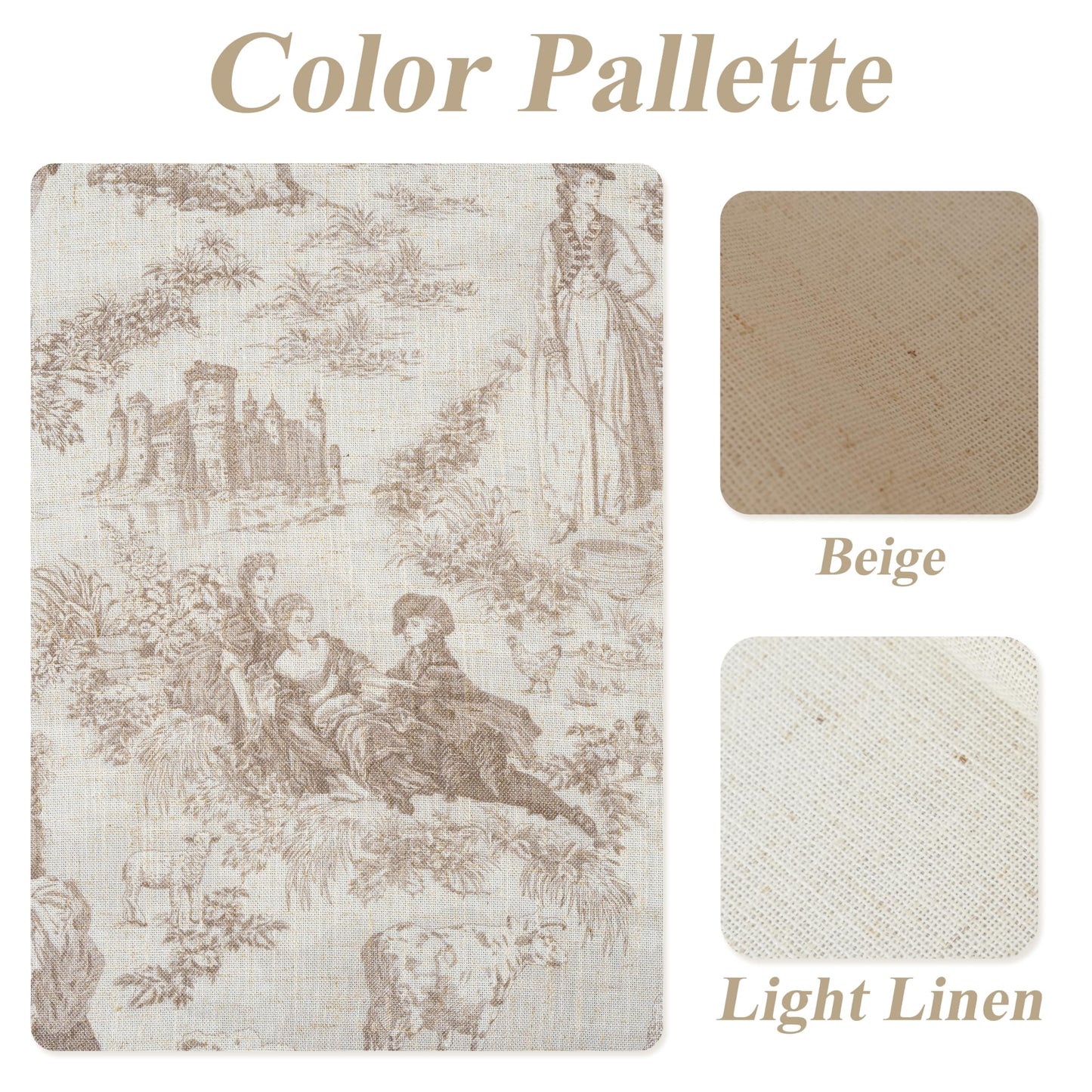 Linen Blackout Valance Window Curtain