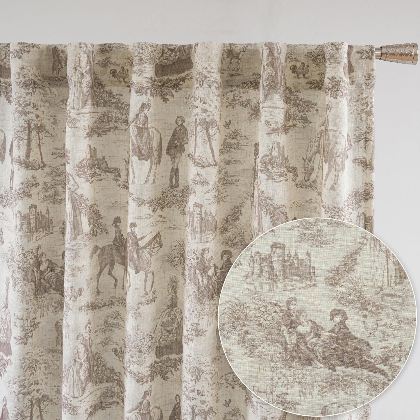 Linen Blackout Valance Window Curtain