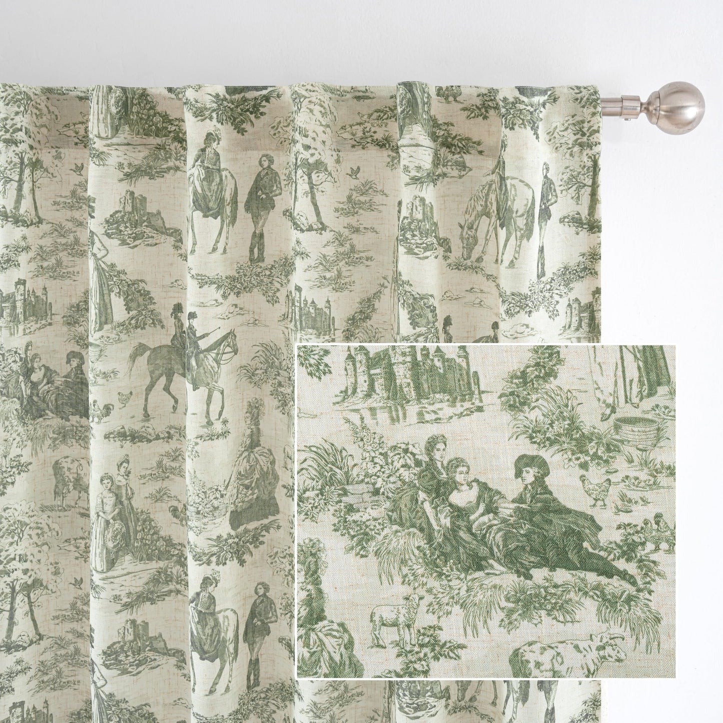 Linen Blackout Valance Window Curtain