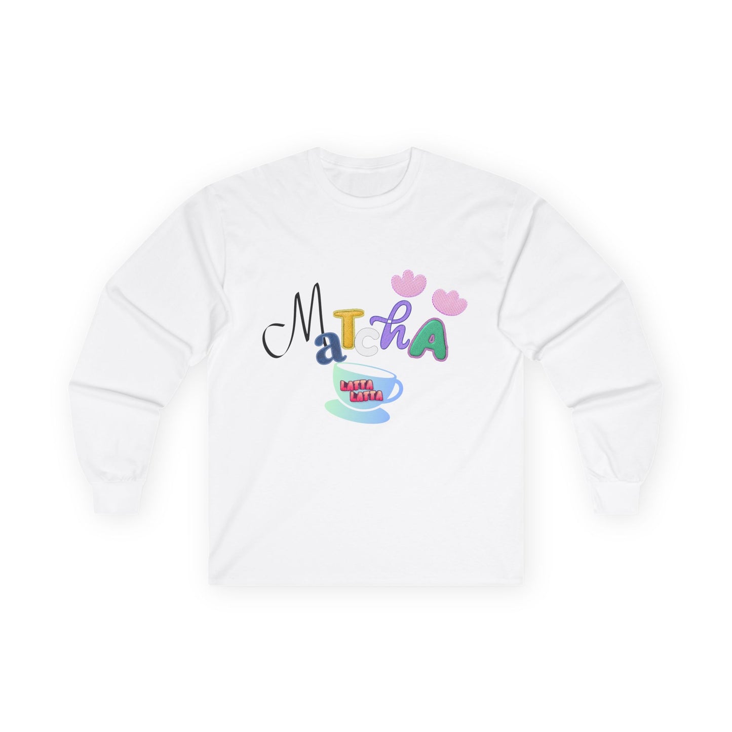 Matcha Latte Long Sleeve Shirt - Matcha Lover Graphic Tee