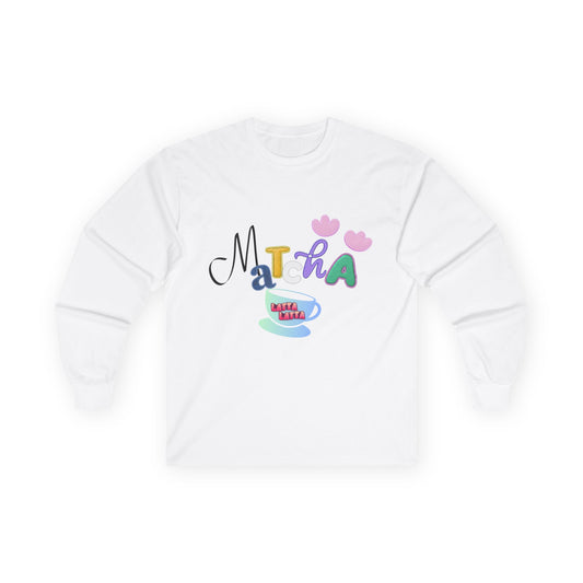 Matcha Latte Long Sleeve Shirt - Matcha Lover Graphic Tee